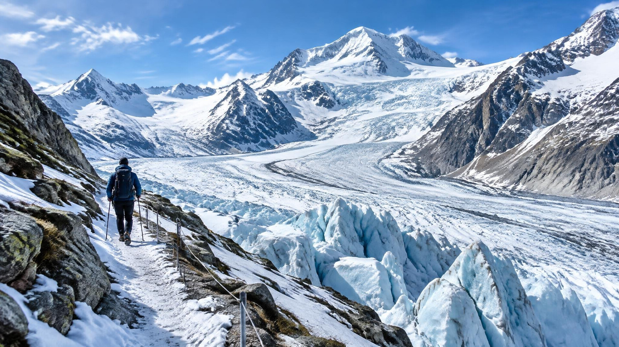 alpine glacier landscape