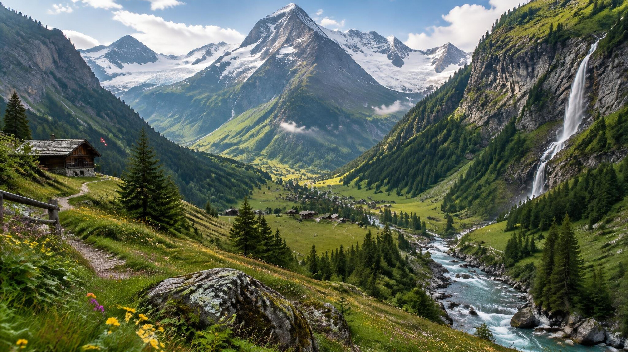 swiss alps hidden valley